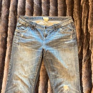 Maurice s distressed jeans
